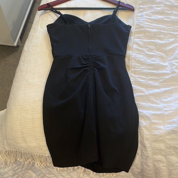 FORMAL BLACK MINI DRESS - Picture 3 of 4